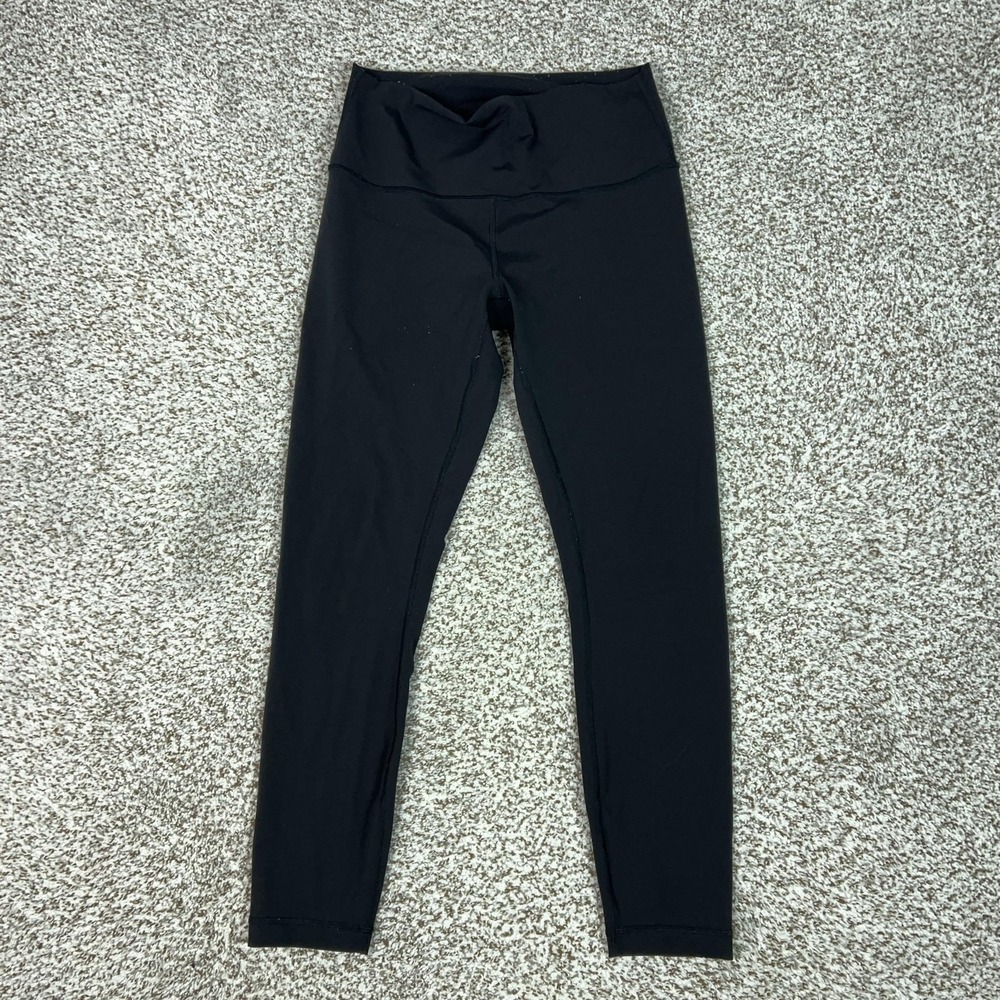 Lululemon Pants Womens 8 Black High Rise Leggings Wunder Under Yoga Gym Sports